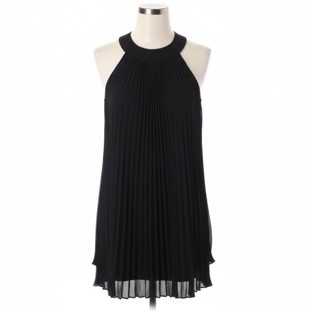 White House Black market Accordion Sleeveless Dress